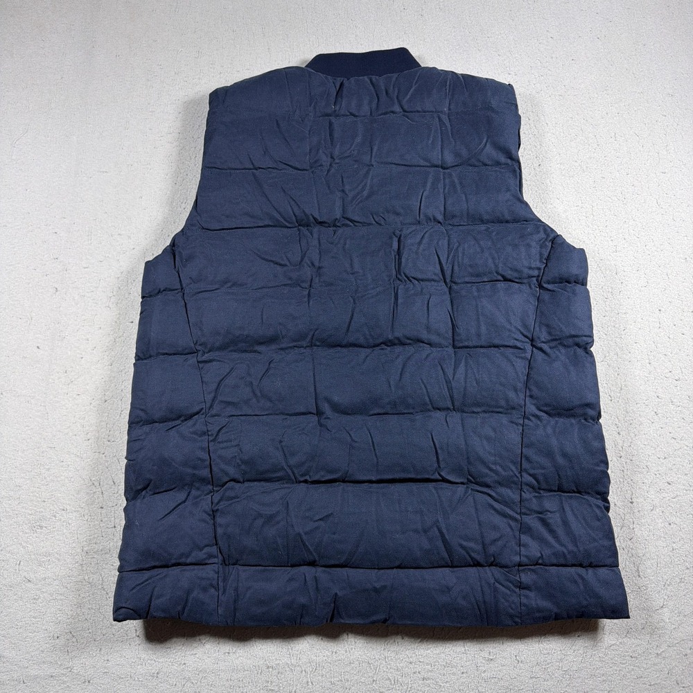 Mizzen+Main Vest Mens XL Blue Quilted Snap Front Puffer Insulated 10W-0339 - Picture 8 of 9